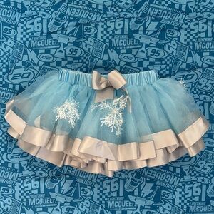 Amazon Light Blue and Cream Tulle Snowflake Skirt